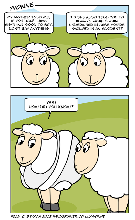 Good advice Yvonne the sheep a web cartoon comic