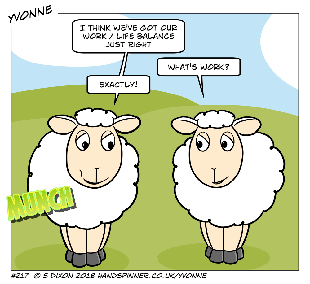 Work Life Balance Yvonne The Sheep A Web Cartoon Comic